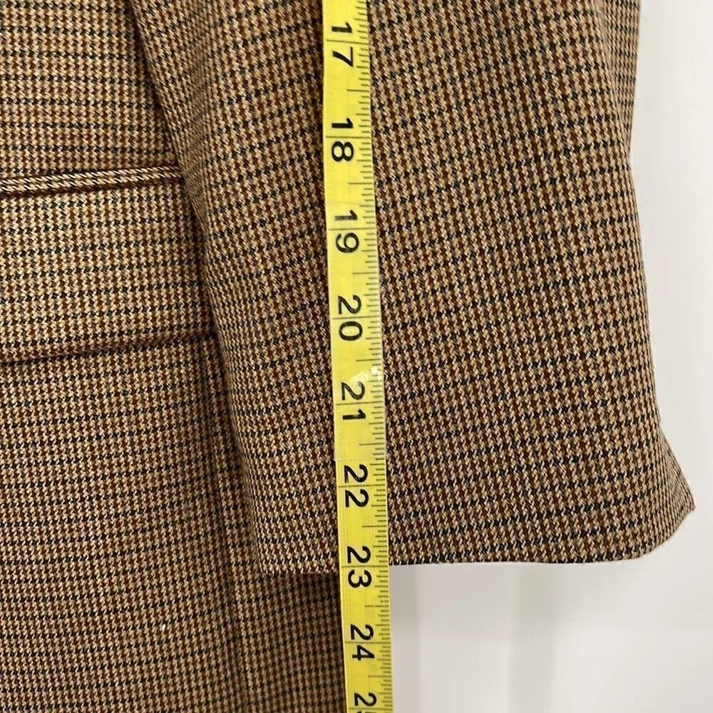 Lauren Ralph Lauren Houndstooth 3 Button Blazer